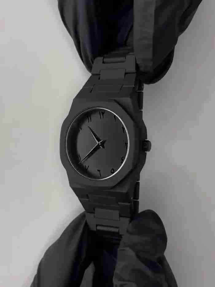 Black Arabic Aura Watch Luxury Premium Box Free Delivery