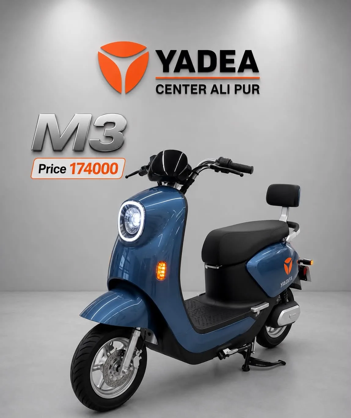 Yadea M3 Electric Scooter | Graphene Battery | 2 Years Warranty | Brand New
