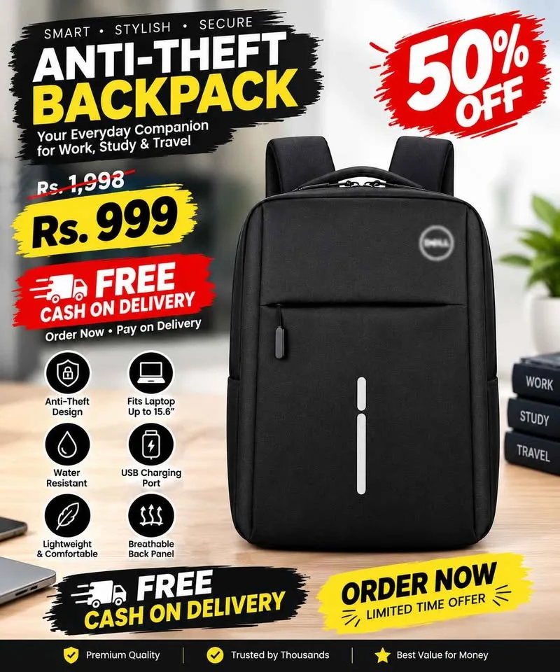 💼✨ Premium Multipurpose Laptop Bag – Stylish & Practical! 💻