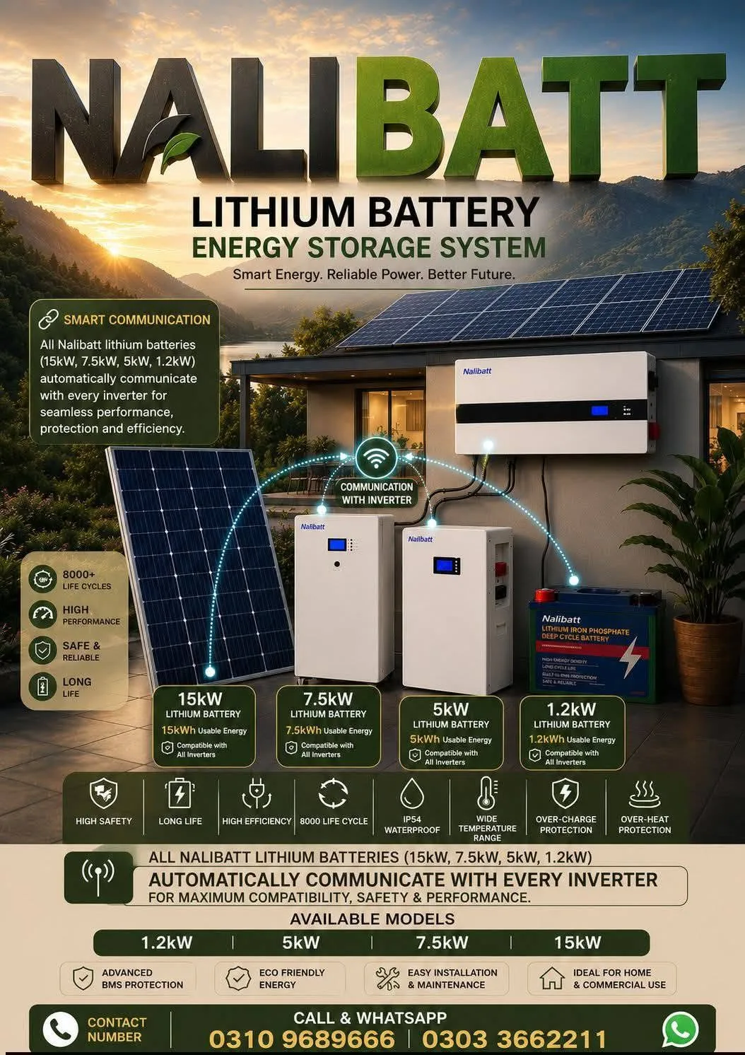 π Nalibatt Lithium Battery | 8000 Life Cycles | Factory Price Lahore