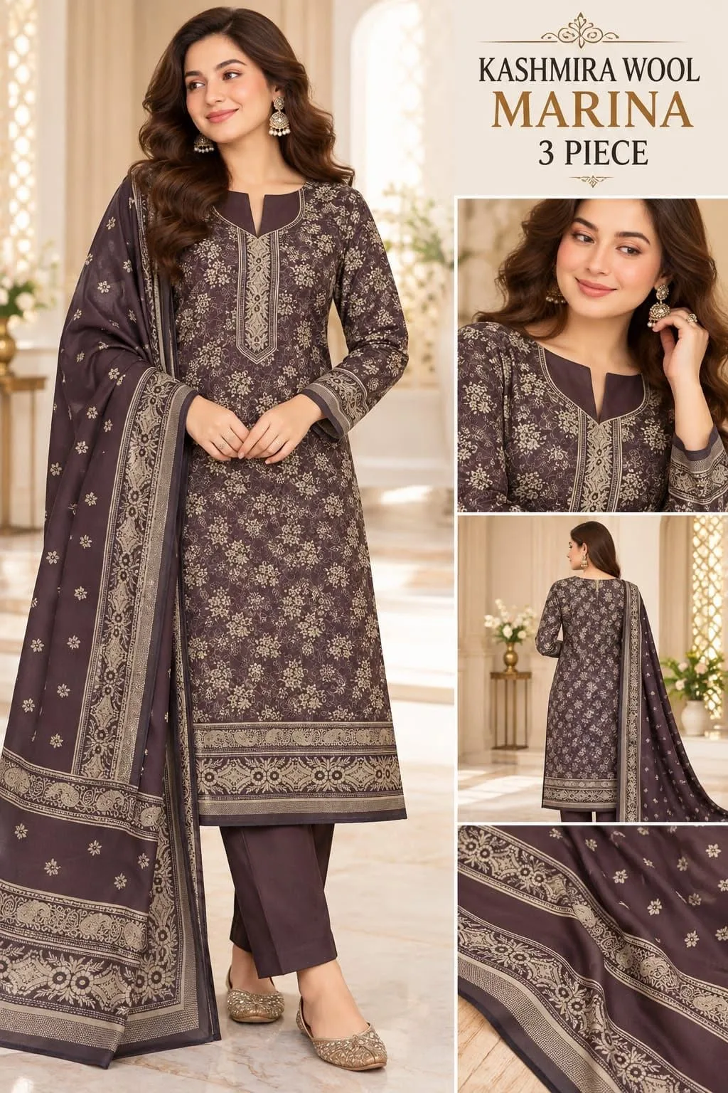 ๐ธ Kashmira Wool Marina 3-Piece Collection โจ 100% Original Stock | Guaranteed Quality