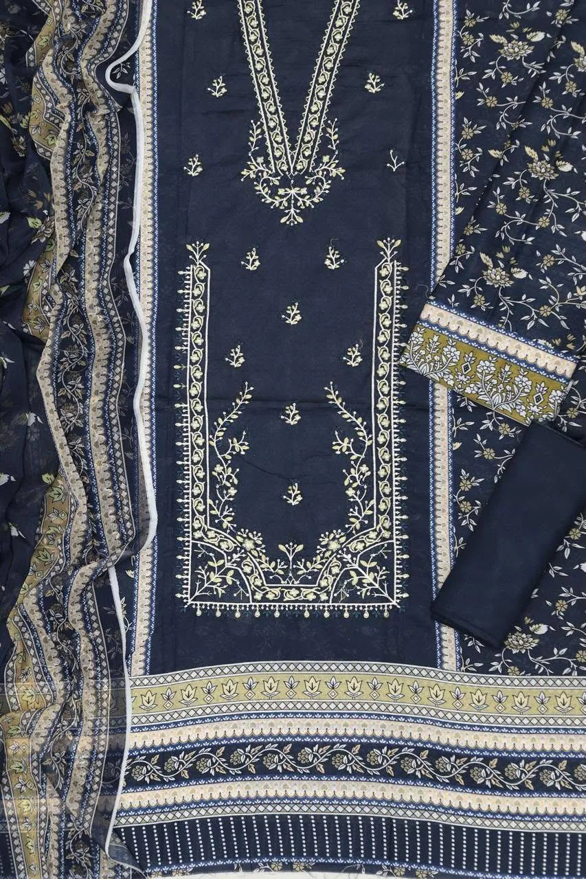 ☀️ Summer Collection 2026 – Code 5051 | 3pc Lawn Suit ☀️