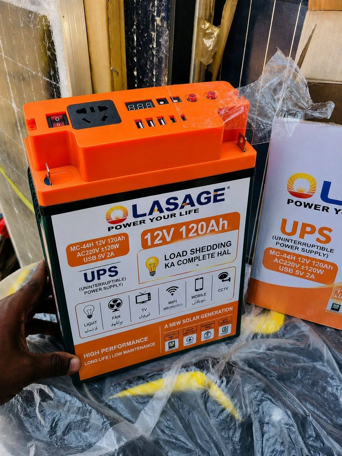 🔋 Lahore 12V 120Ah UPS Battery – LASEGE