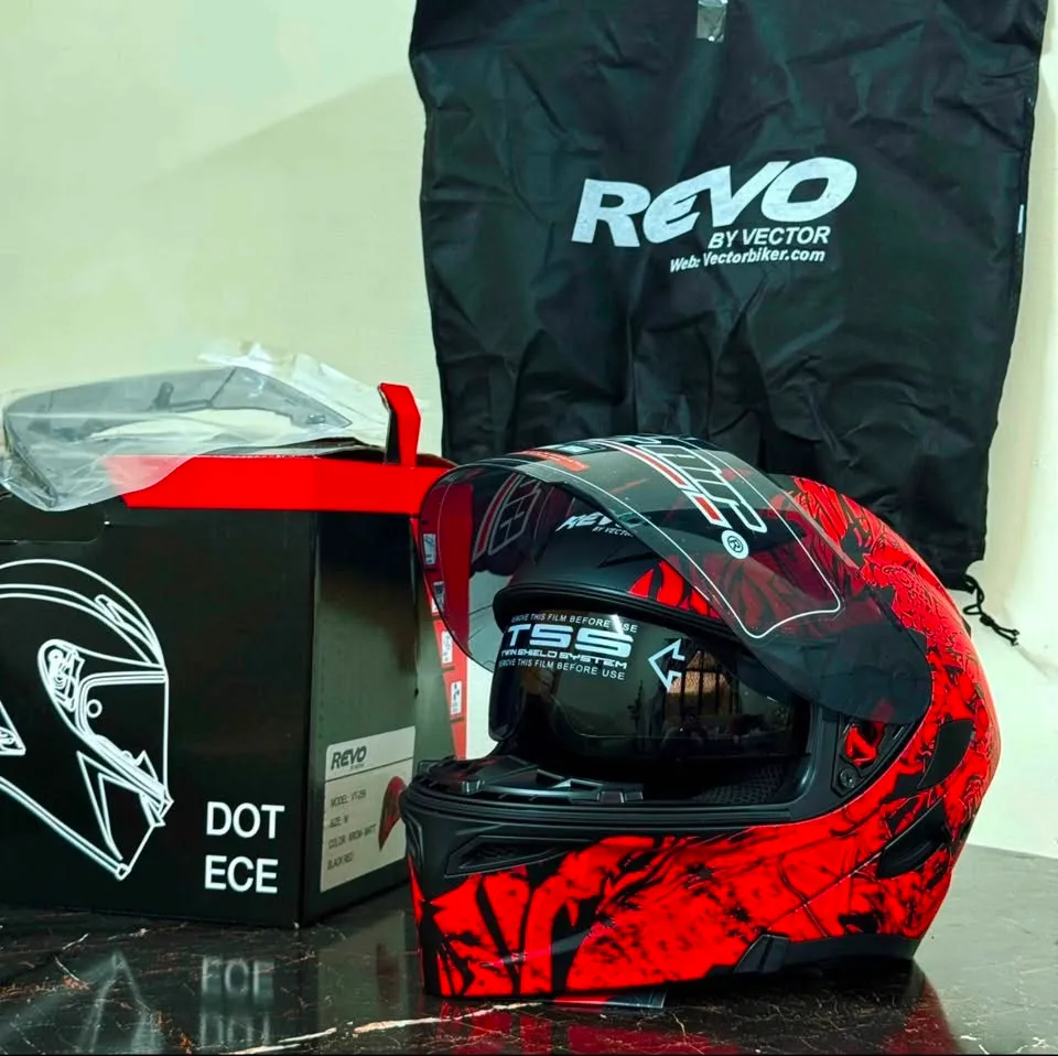 🏍️ Super Air 902 Modular Helmet | DOT Certified | Complete Accessories | Lahore
