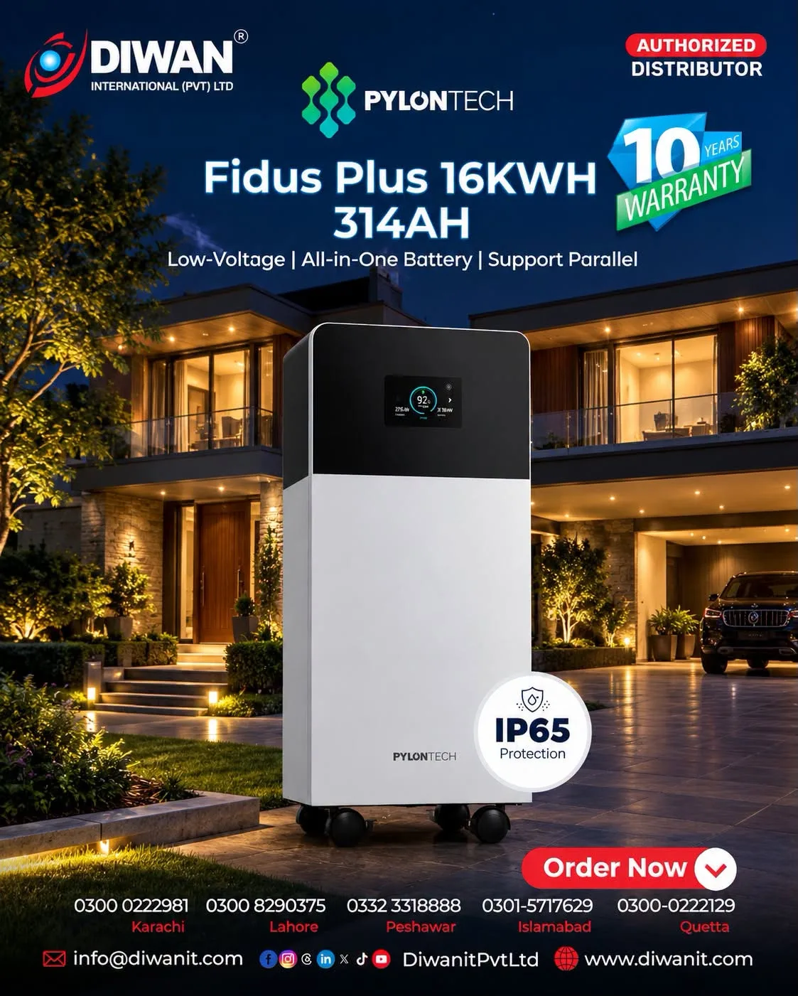Pylontech Fidus Plus 16kWh Lithium Battery 🔋