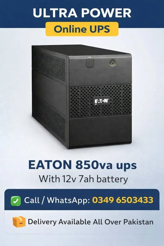 ⚡ Eaton 850va Ups – With 12v 7ah Battery ⚡