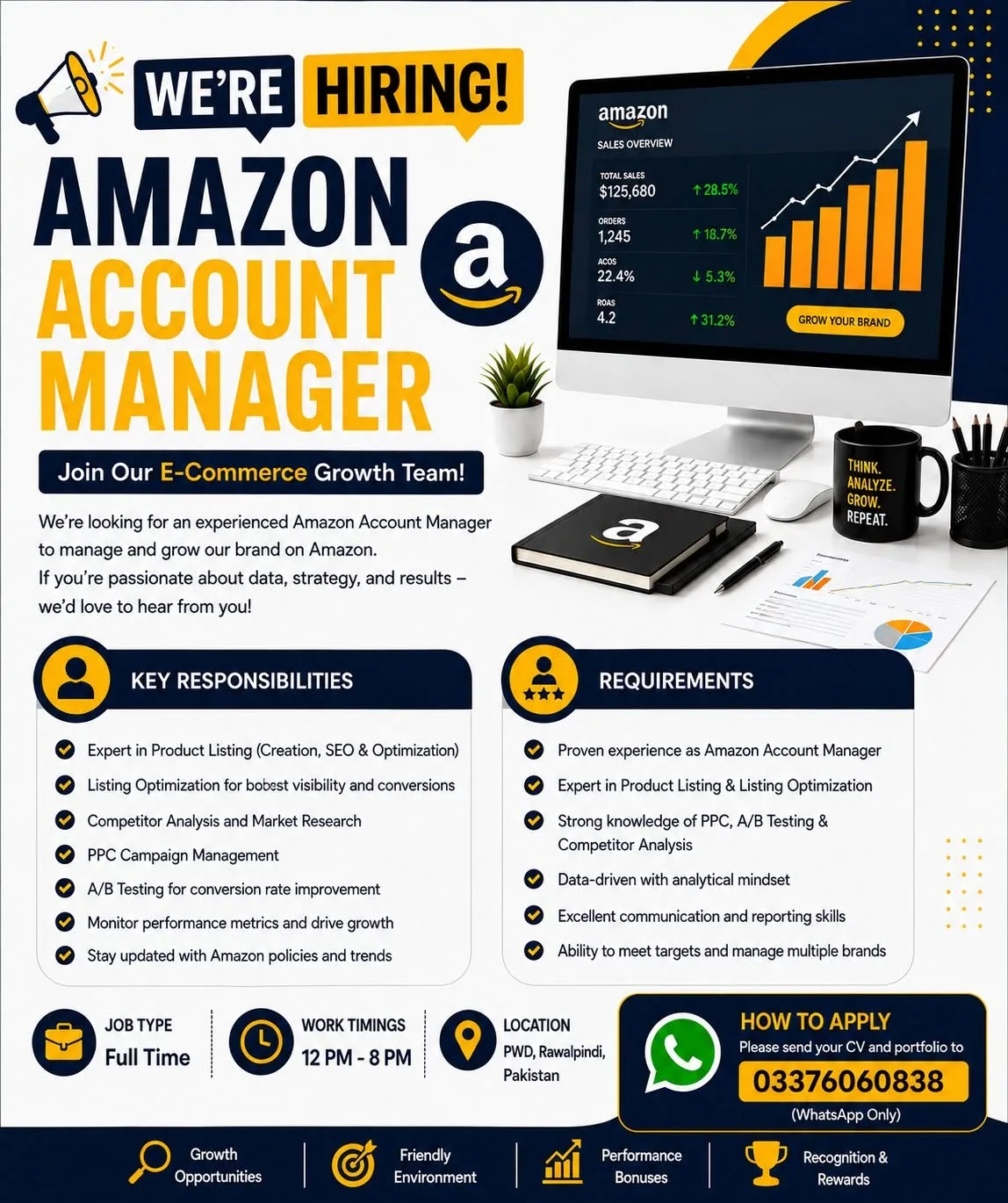 🚨 We’re Hiring — Amazon Account Manager