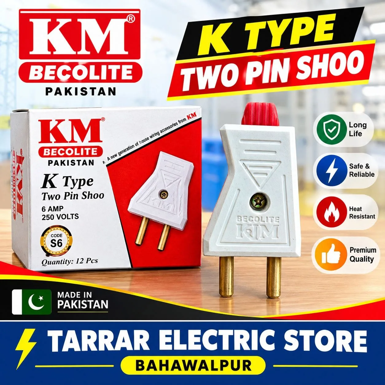 KM K Type Two Pin Shoo
