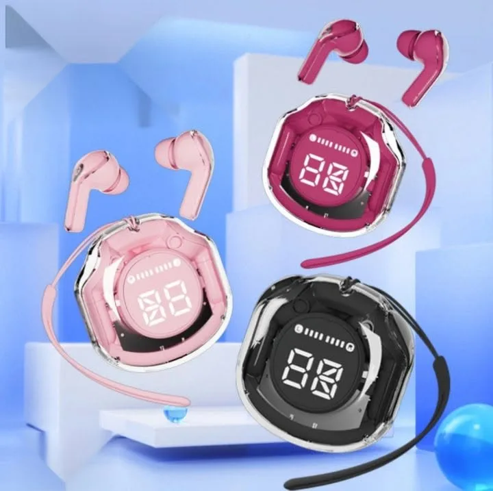 Air39 Transparent Wireless Earbuds with LED Display 🎧