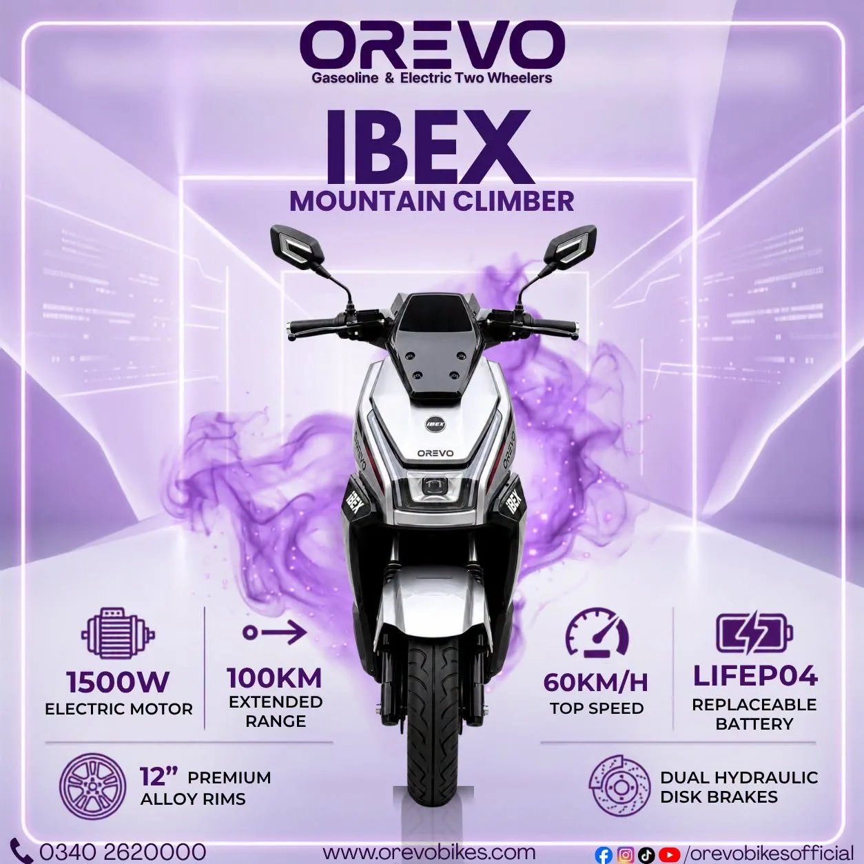 ⚡ OREVO IBEX Mountain Climber – Powerful Electric Scooter ⚡