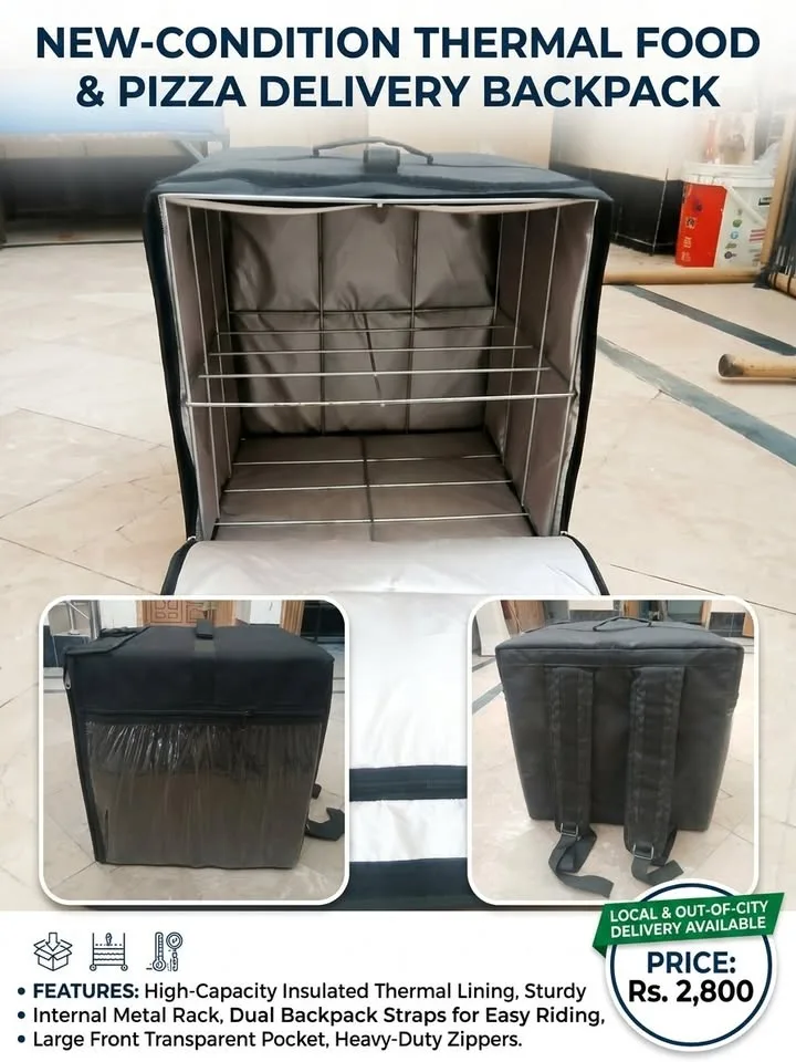 🔥 Premium Insulated Thermal Food & Pizza Delivery Bag 🍕🛵