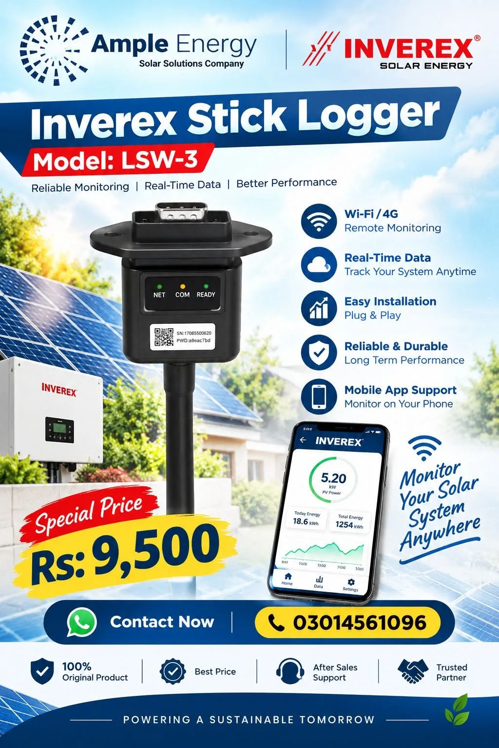 Inverex Stick Logger LSW-3 โ Solar Monitoring Device