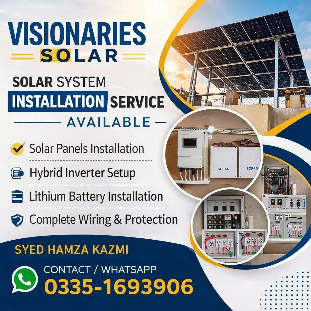☀️ Solar System Installation Services | Hybrid Inverter & Lithium Battery Experts
