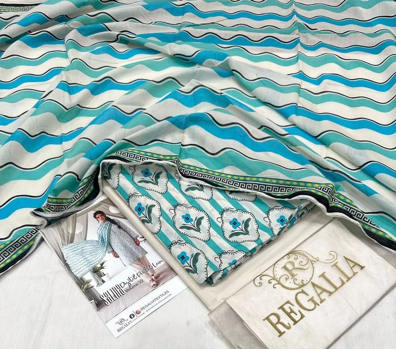 SALINA by REGALIA Summer Collection 2026 | Original Airjet Pure Lawn 3 Piece Suit