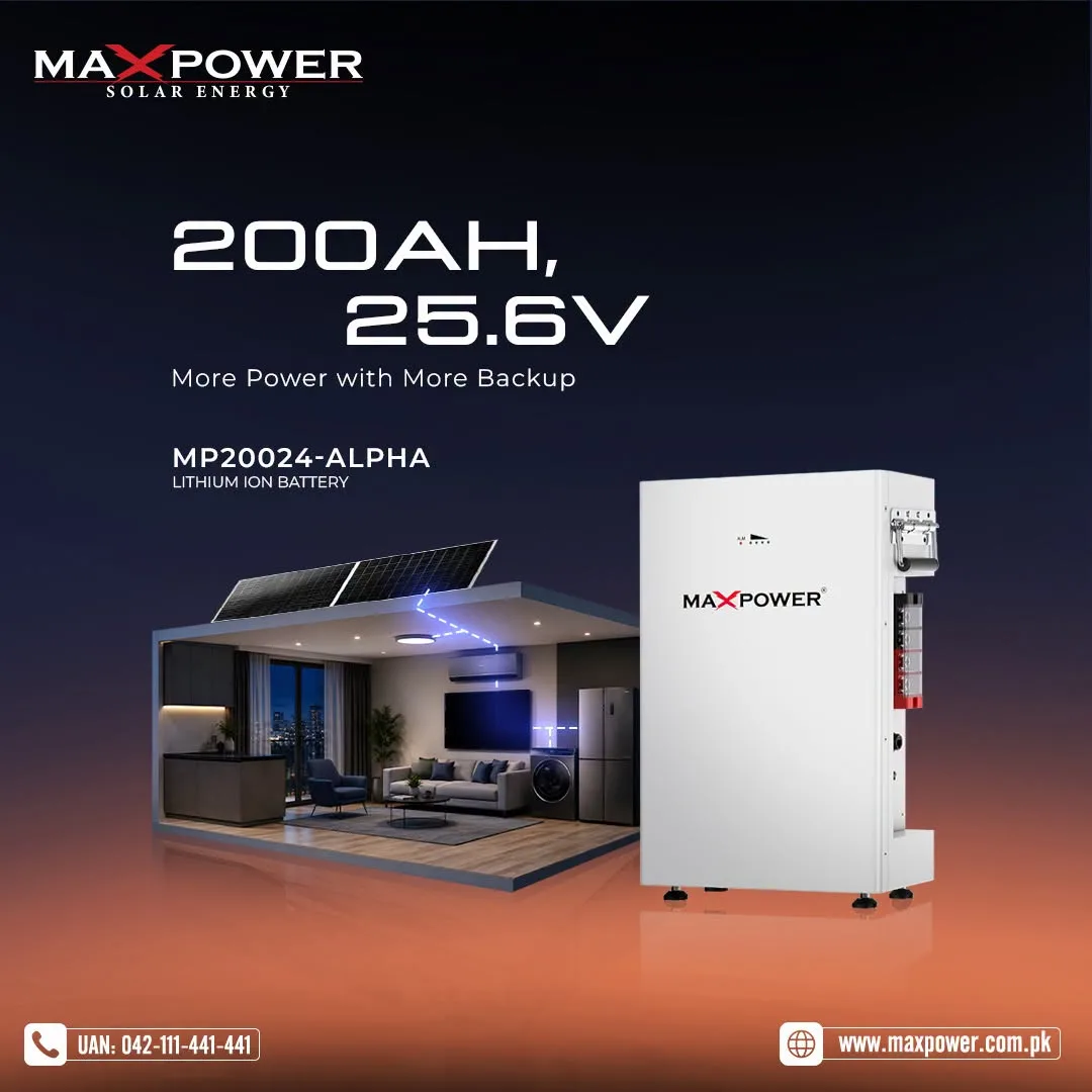 β‘ Twice the Backup with 200Ah 25.6V | MP-20024 Alpha π