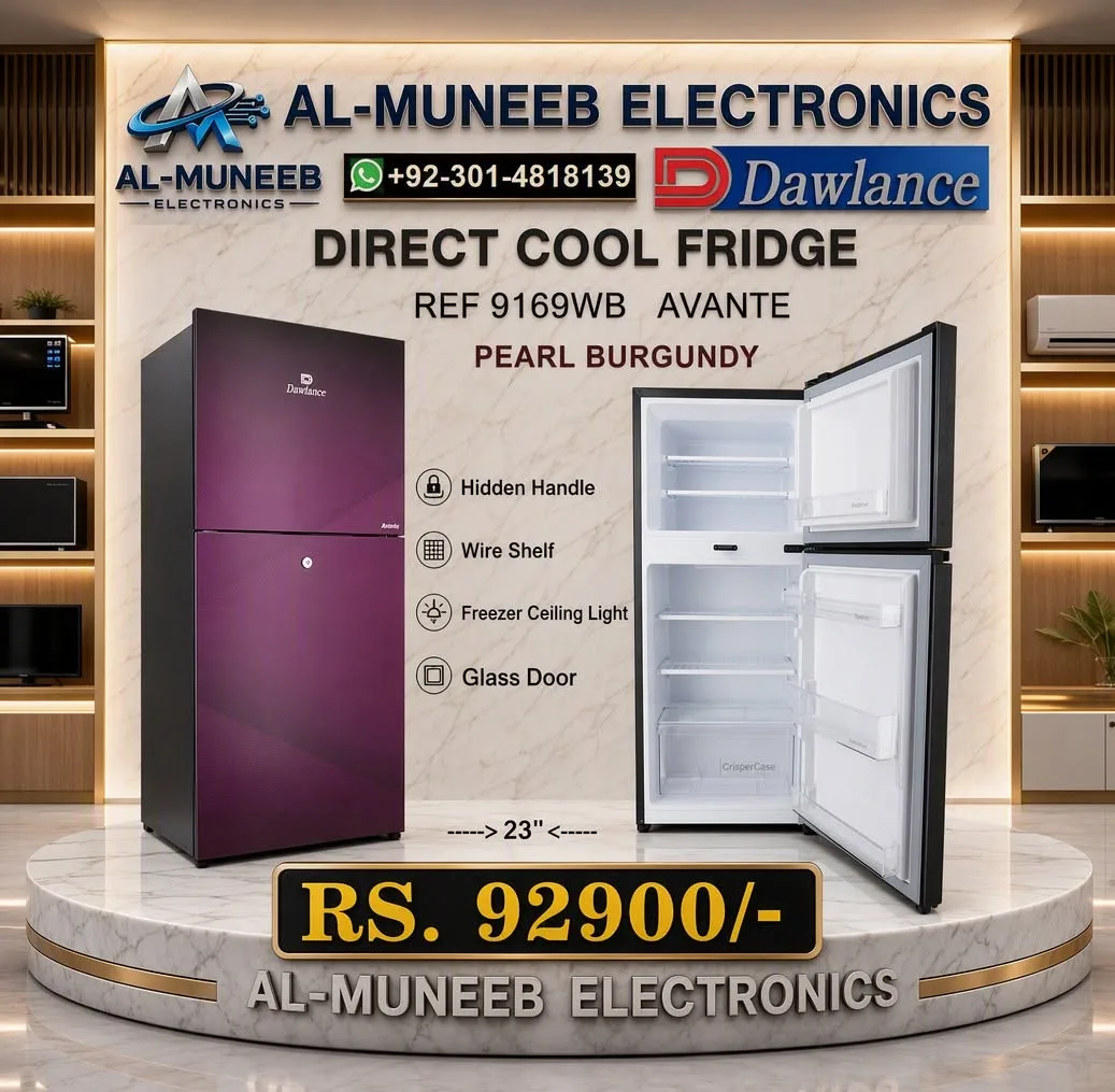 🧊 Dawlance 9169WB Avante Double Door Refrigerator