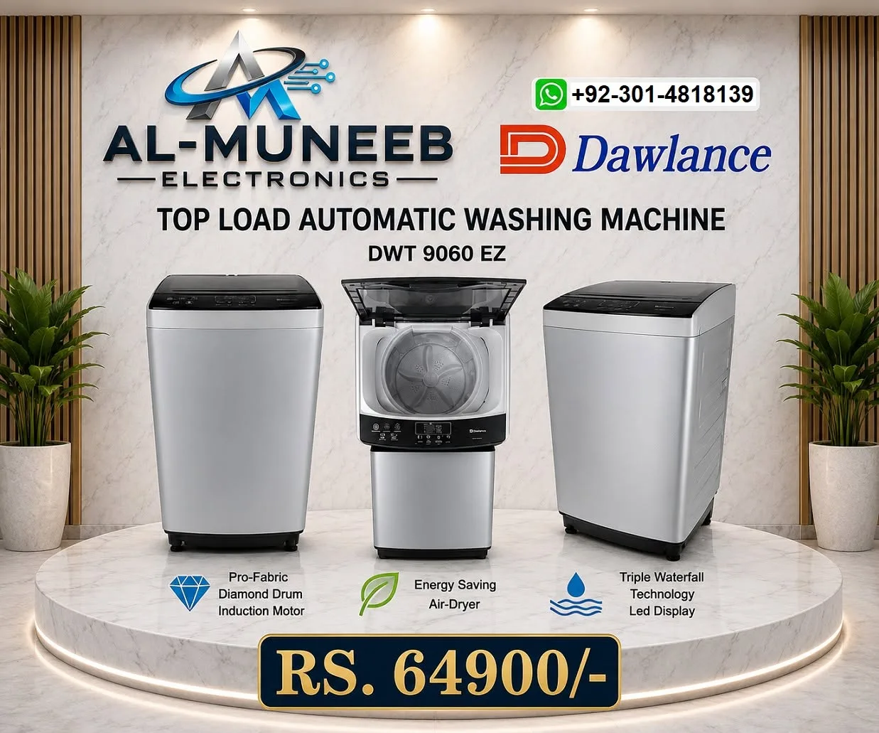 Dawlance DWT 9060 EZ β Top Load Automatic Washing Machine π§Ίβ¨