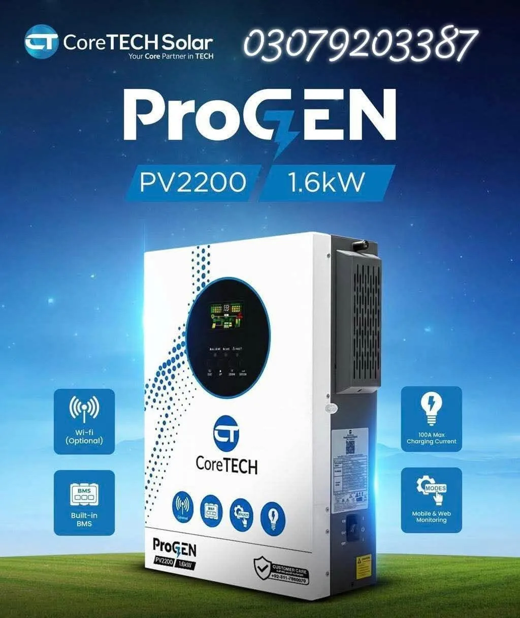CoreTECH ProGen 1.6KW PV2200 Inverter ⚡