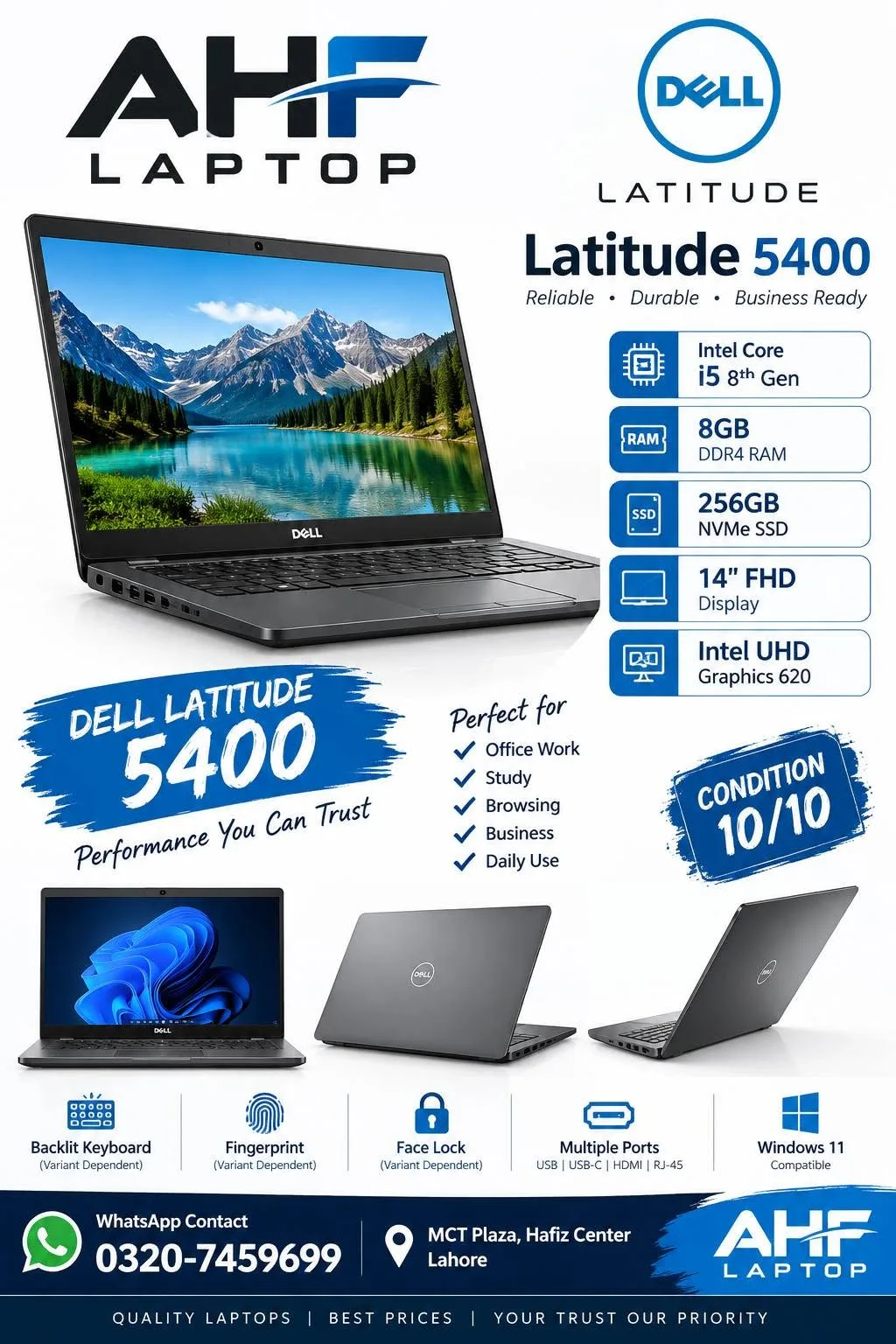 Dell Latitude 5400 β Core i5 8th Gen π» π₯ Business Class Laptop β Excellent Condition