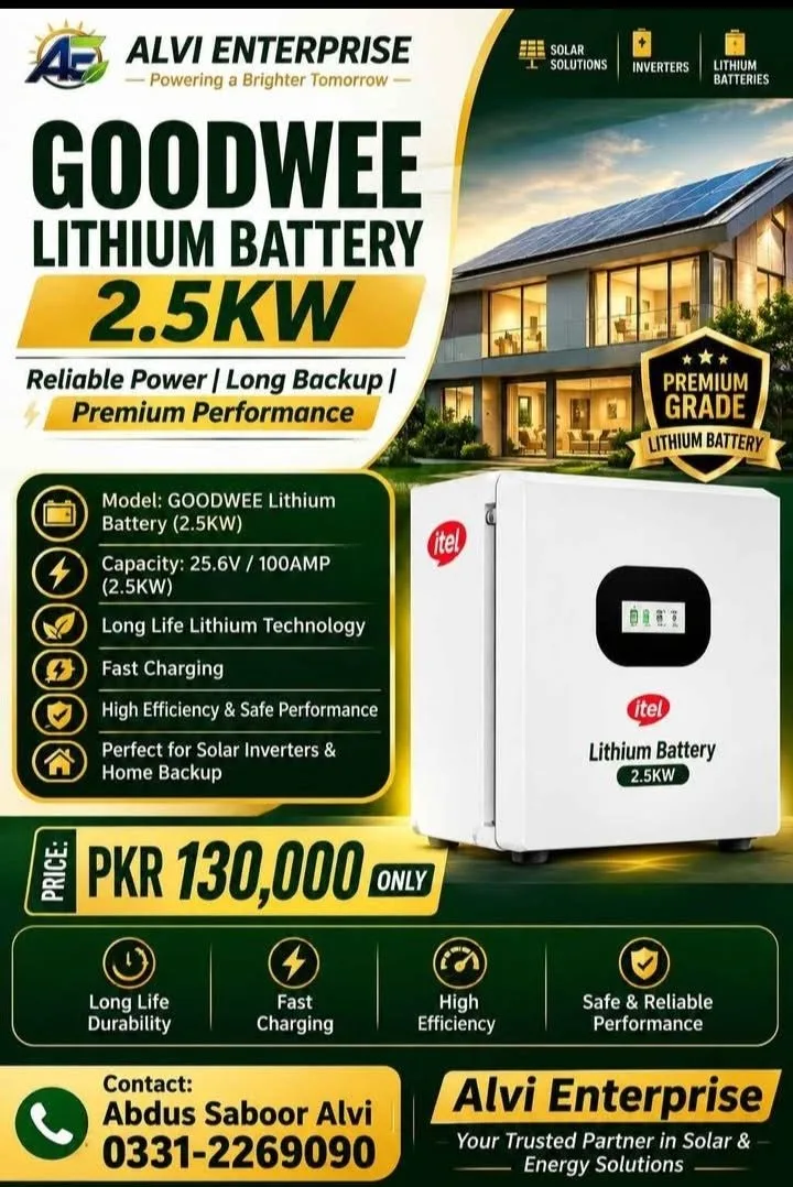 ITEL Lithium Battery – 2.5KW