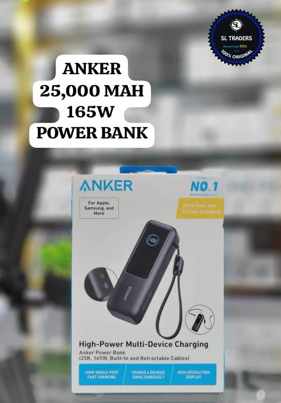 🔋 Anker 25,000mAh | 165W Power Bank