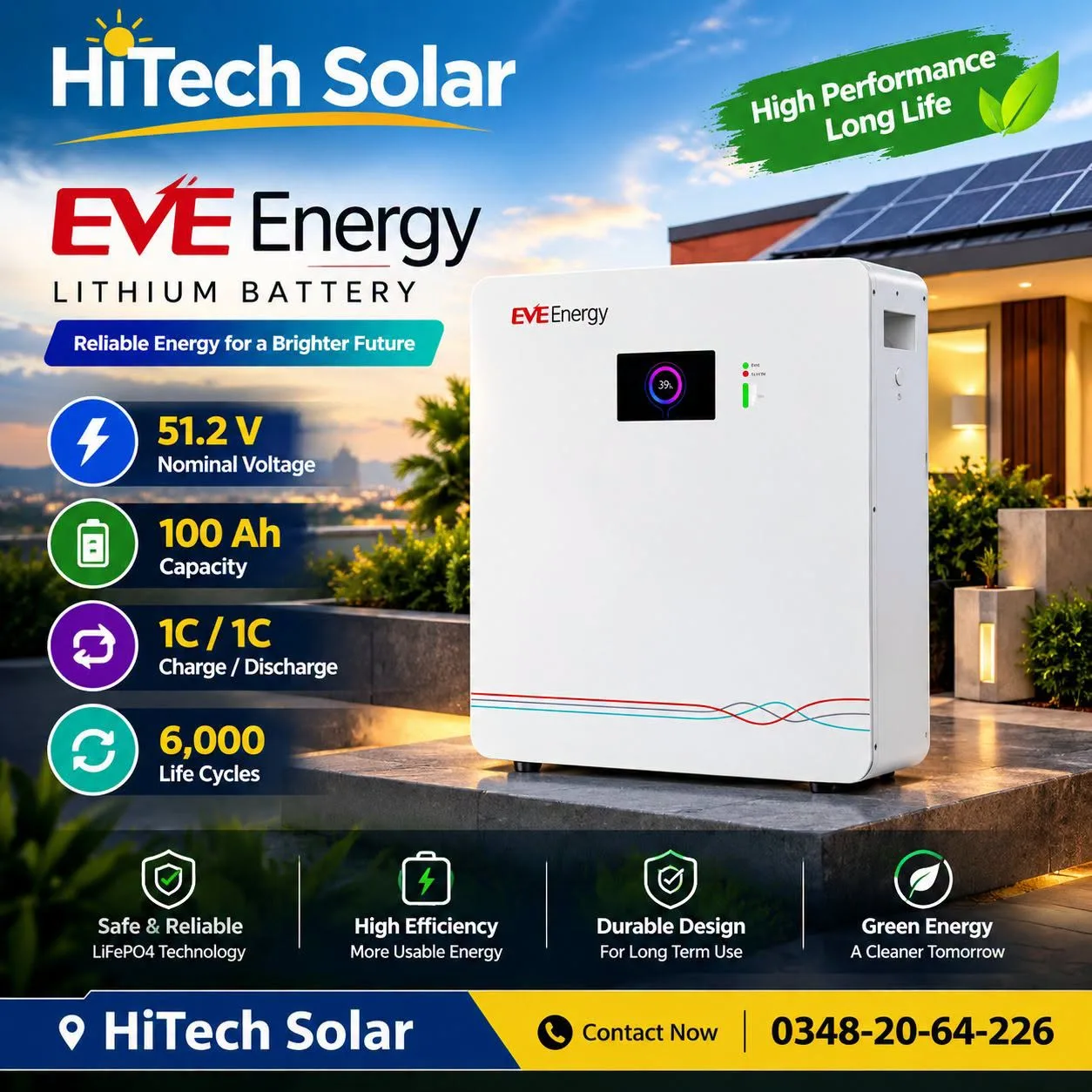 EVE Energy Lithium Battery β 51.2V 100Ah π