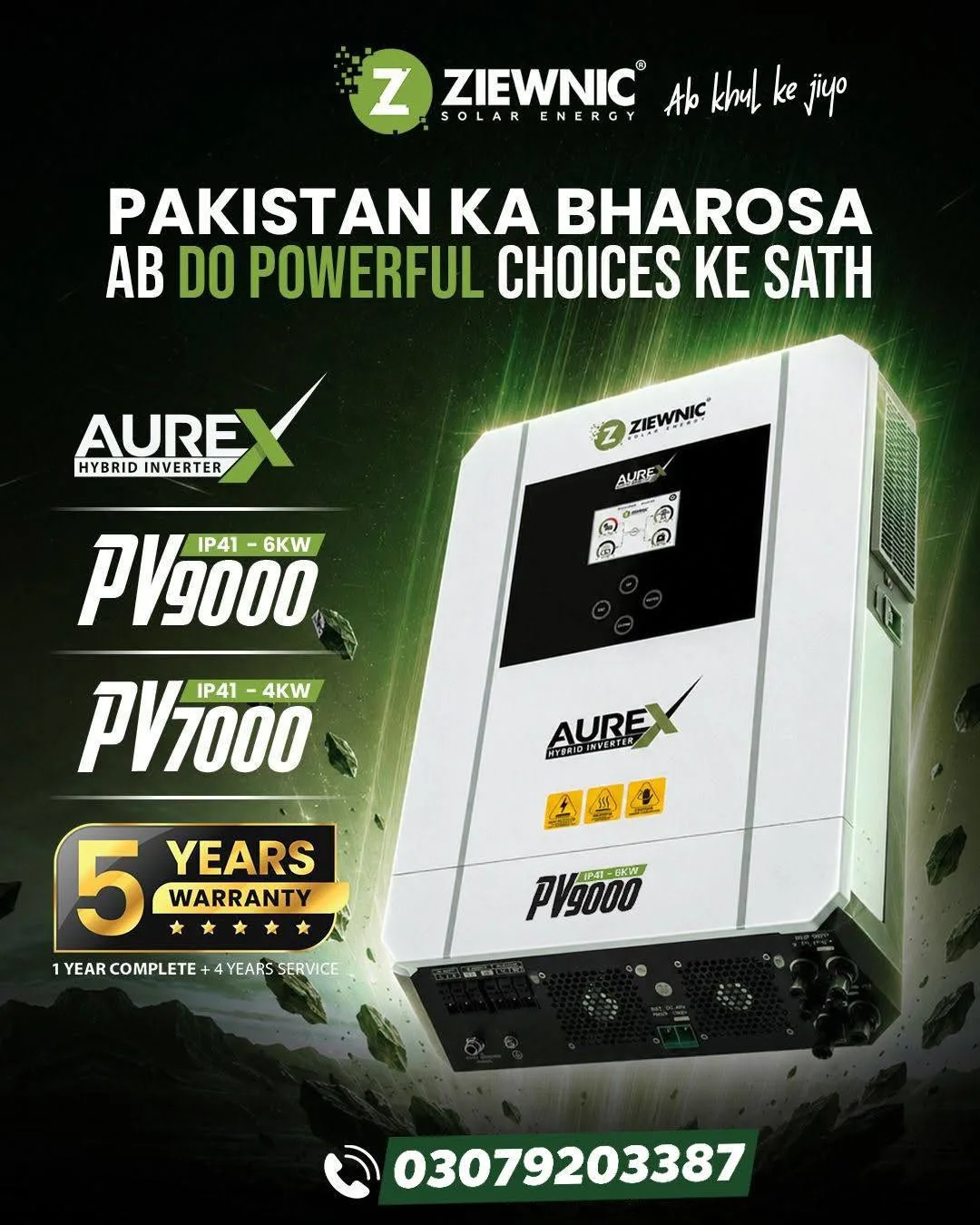 New Ziewnic AureX Series Hybrid Inverter – 4KW & 6KW