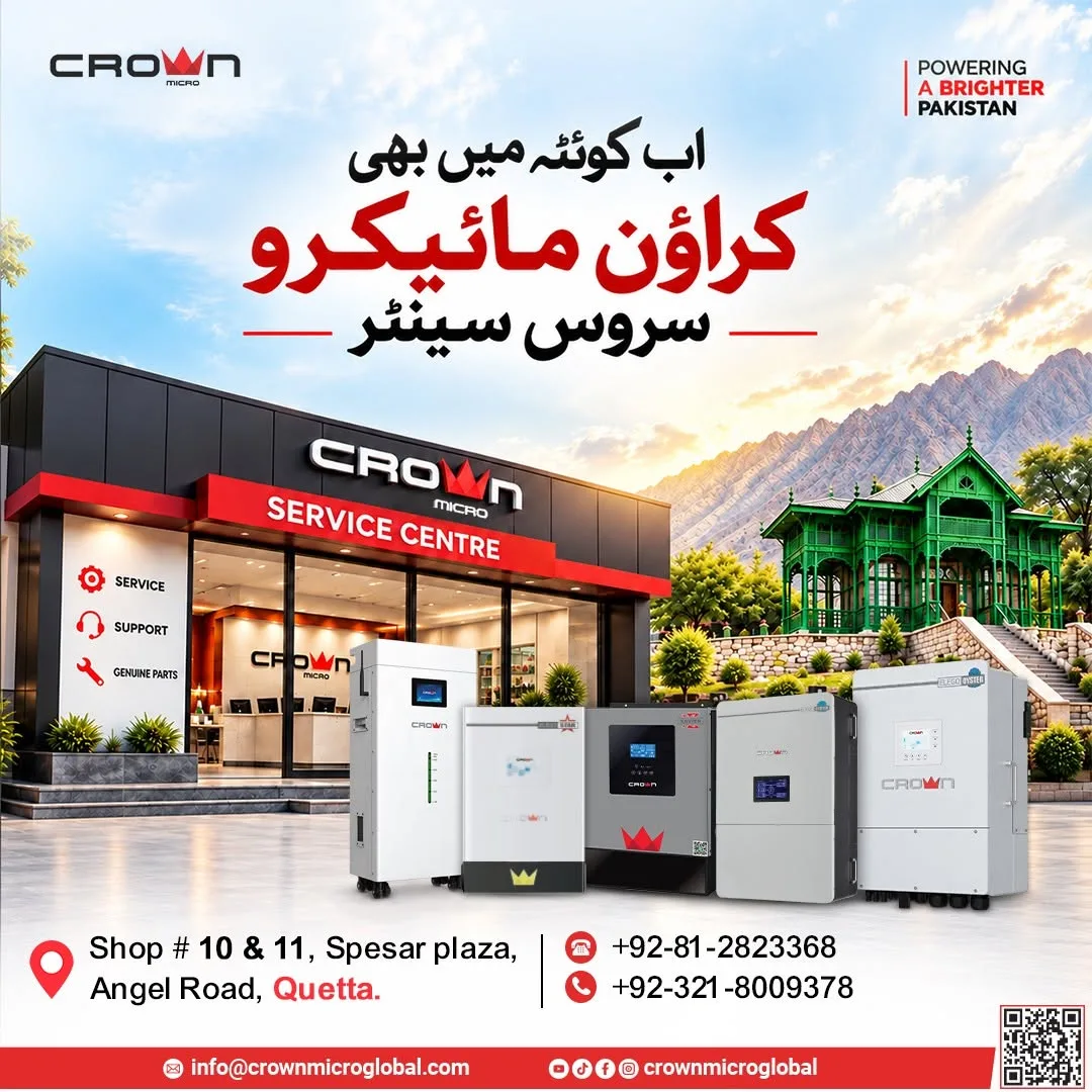 Crown Micro Service Centre — Quetta ⚡